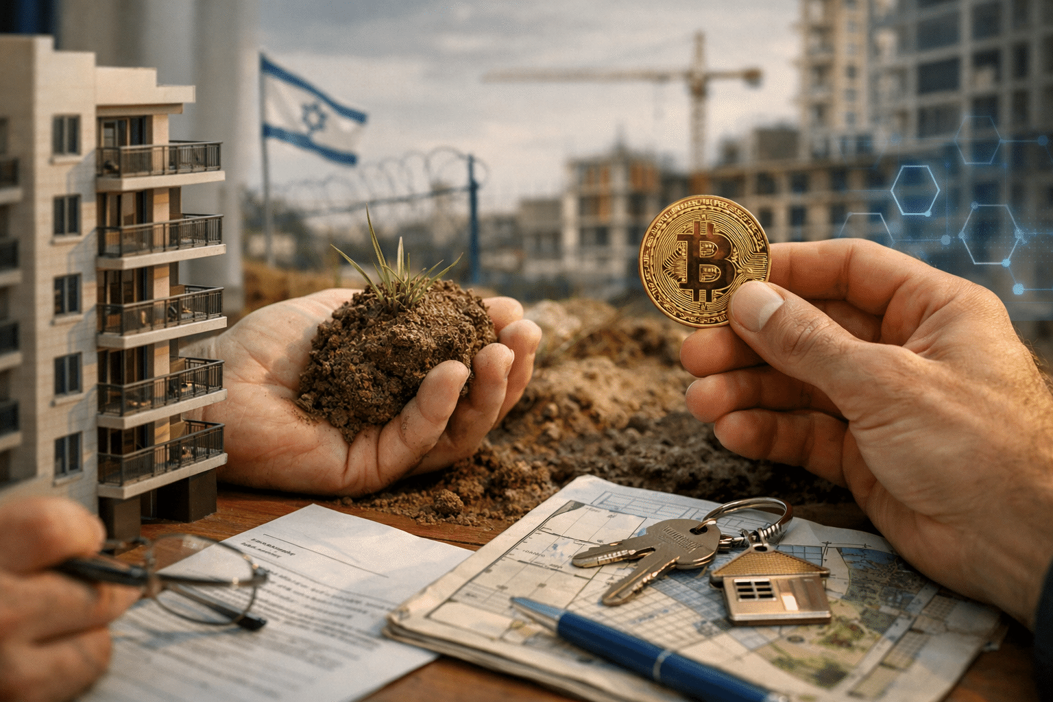 טוקניזציה של נדל"ן לא מוחקת את ישראל הישנה: הבלוקצ'יין פוגש קרקע, ביטחון ואמון